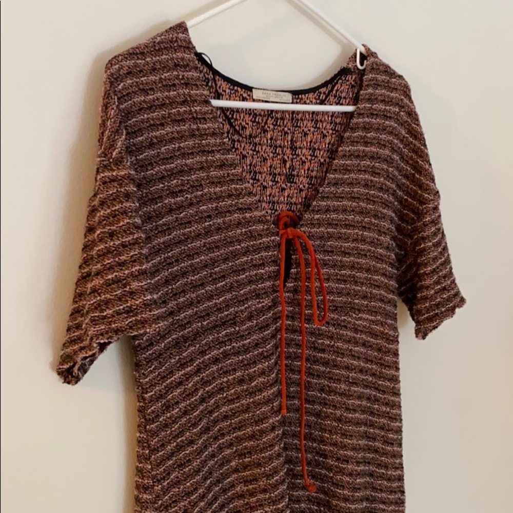 Zara knit mini dress cover up small